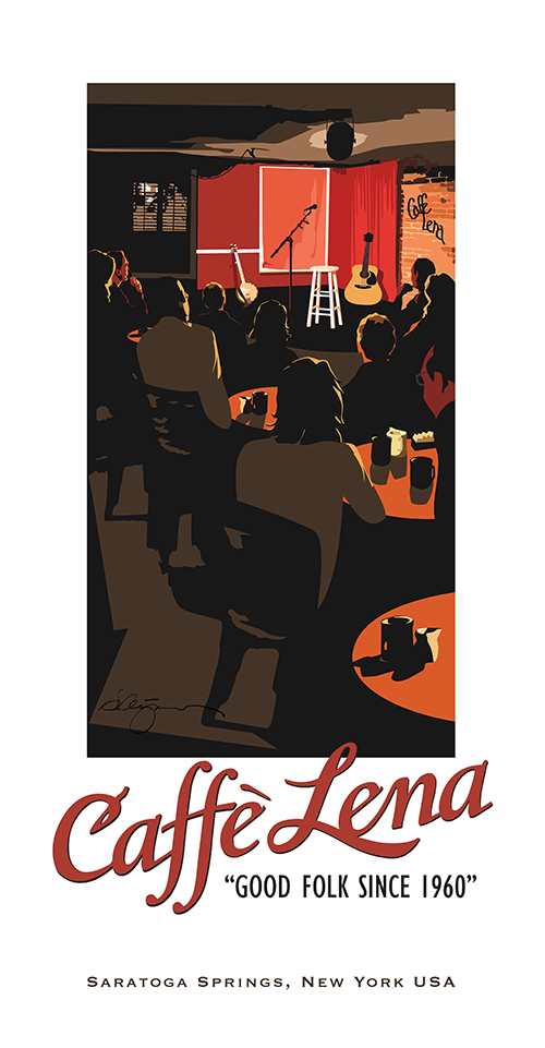 Caffé Lena Poster Print