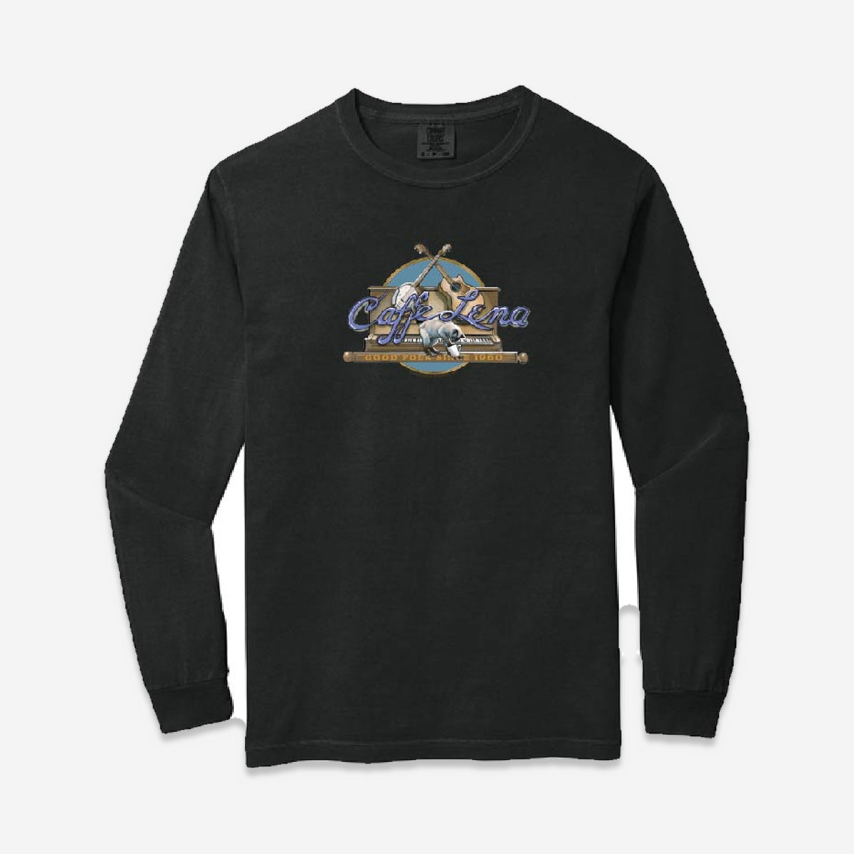 Cat on Piano Long Sleeve, black (placeholder image)