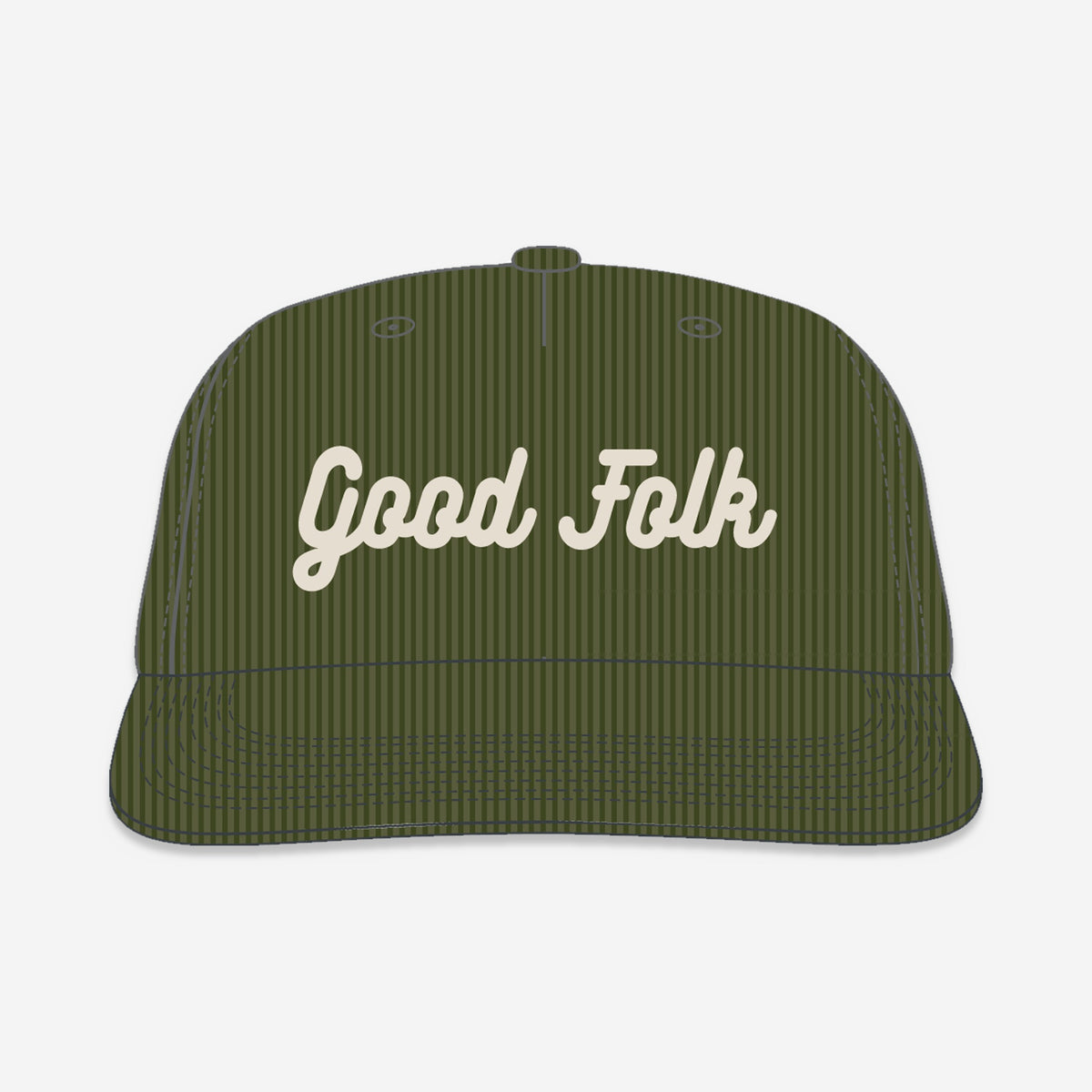 Good Folk Corduroy Hat in olive corduroy (placeholder image)